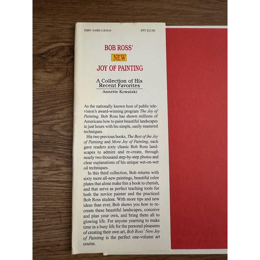 Bob Ross New Joy of Painting First Edition Hardcover Annette Kowalski 1993 Book - Picture 5 of 9